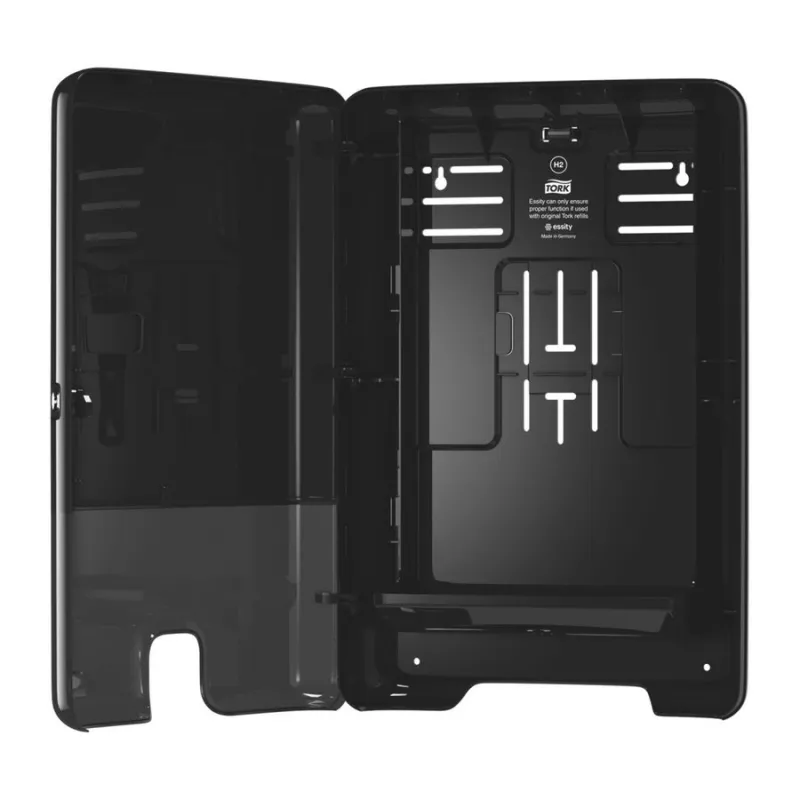 Дозатор за сгънати кърпи за ръце Tork Xpress Multifold H2 552008 черен